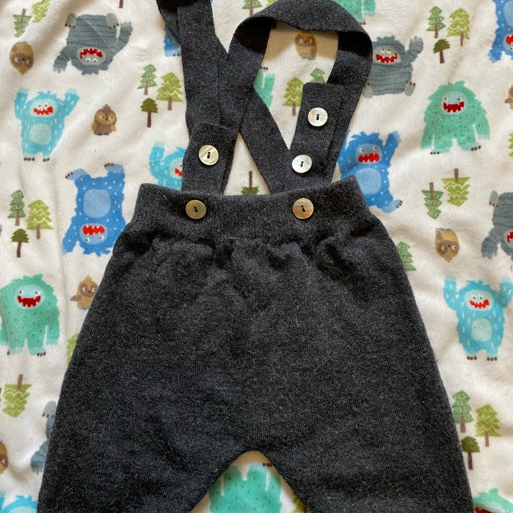 Nui organic merino wool overalls